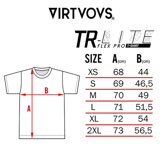 Tabella delle Taglie_T-Shirts Virtuous